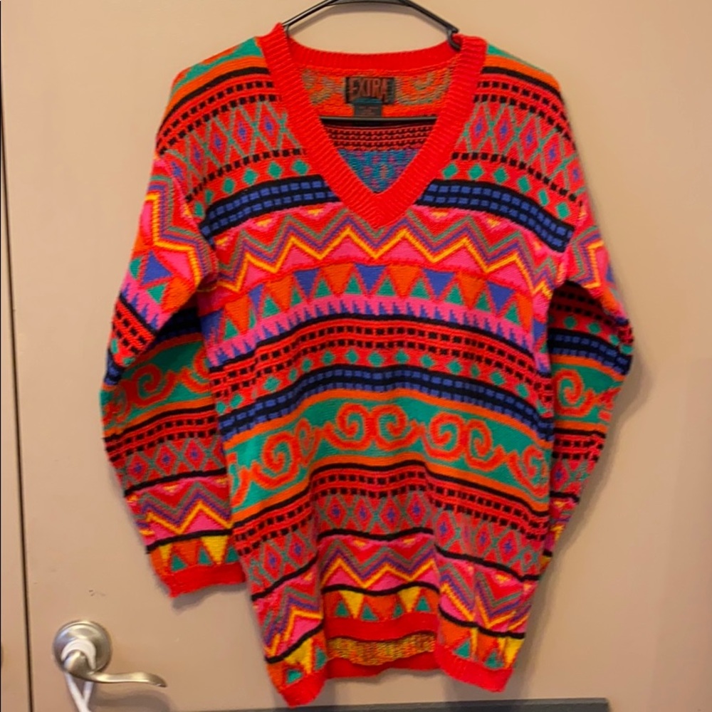Vintage funky pattern sweater